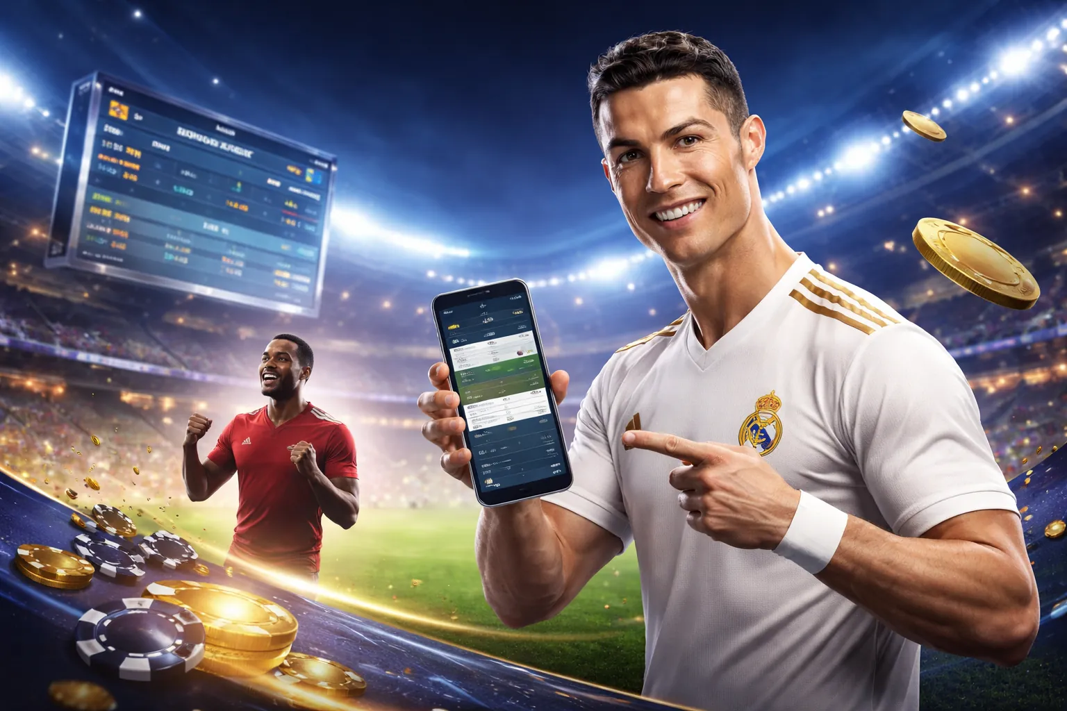 Hình nền 1xBet với các hoạt động cá cược sôi động và ưu đãi độc quyền